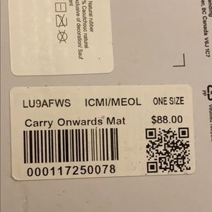 Camo Print Lululemon Travel Yoga Mat. NWT.